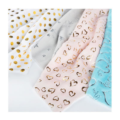 Vello de flanel de sequin brillante para textiles y ropa interior 100% poliéster cepillado