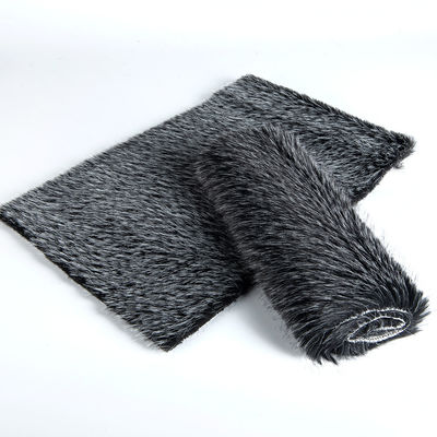 Material de espalda 100% arcílico Jacquard artificial de piel larga Tejido de piel falsa para prendas de vestir