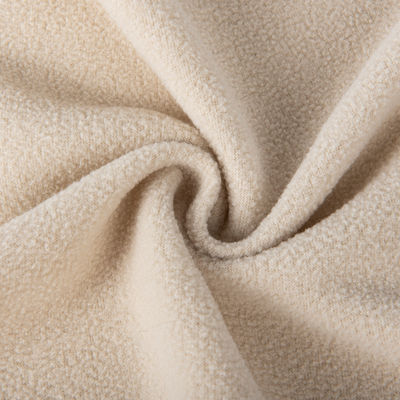 Tejido de lana polar de poliéster 100% para revestimiento de chaqueta pesada de 155 cm de ancho