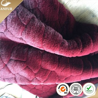 Venta al por menor de pieles artificiales de trenzado con material de poliéster / acrílico