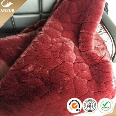 Venta al por menor de pieles artificiales de trenzado con material de poliéster / acrílico