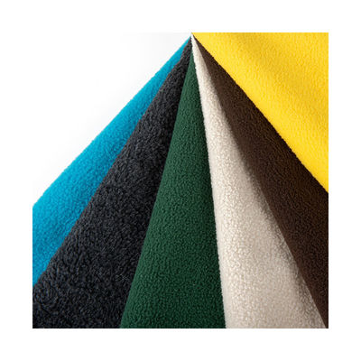 Patrón cepillado Personalizar colores 100% poliéster 290gsm Tejido de lana polar suave para abrigo