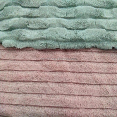10-18mm Plie Navy Largo peso de corte de las tiras de tejido plush PV para prendas de vestir en la Marina