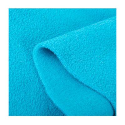 Tejido de lana polar cepillado de dos lados para abrigo de invierno de colorante natural 250GSM