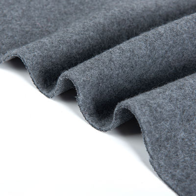 Tejido de lana polar cepillado de dos lados para abrigo de invierno de colorante natural 250GSM