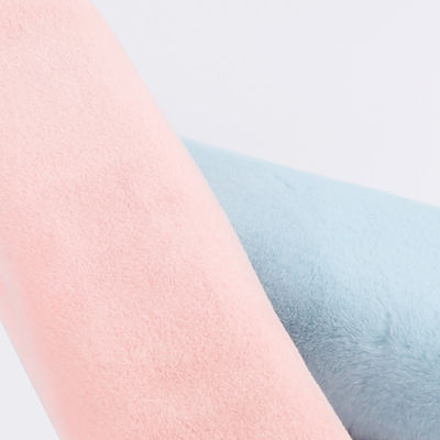 Tejido de peluche con una pila de 10-20 mm y una textura muy suave 100% de poliéster de piel de conejo