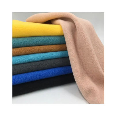 Tejido para revestimiento de abrigos de invierno 150d*144f Tejido de micro fleece de peso medio y antipilling