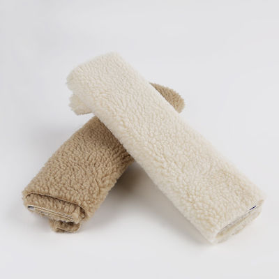 Tejido de punto 100% poliéster denim Sherpa para revestimiento suave e aislante