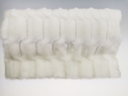 Tricot de tejido de peluche de color blanco cepillado y de punto para edredones y almohadas