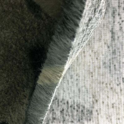 Impresión de piel de conejo falsa para bolsas de ropa 100% poliéster Jacquard de 3 colores de tela de impresión