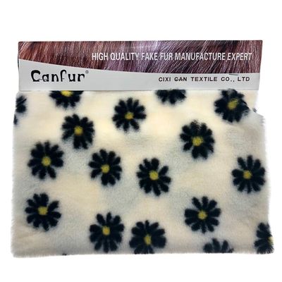 100% de poliéster Jacquard suave con patrón Impresión chaqueta de piel de conejo para un atractivo sofisticado