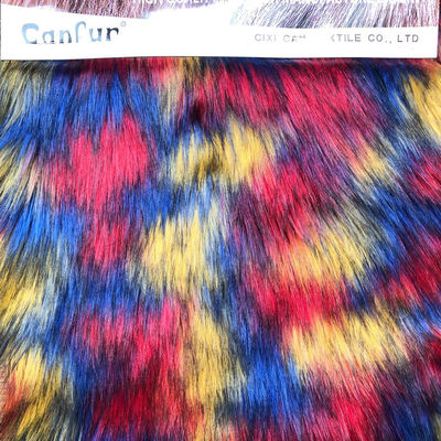 Tejido de piel Monster Faux para el abrigo Monster estilo según su petición