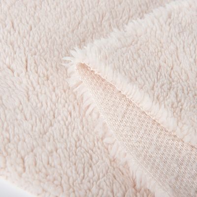 Tejido de revestimiento de poliéster Sherpa para abrigo de invierno revestimiento de chaqueta 300-500 g/m Ancho 58/60