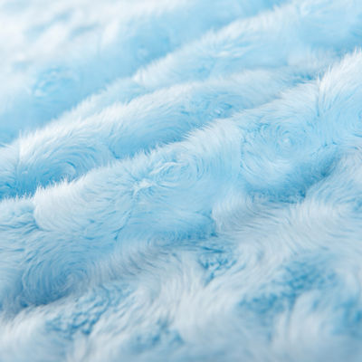 Tejido fotovoltaico de colorante de corbata con patrón de peluche para alfombras de poliéster al 100%, juguetes, prendas de vestir y esteras para mascotas