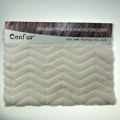Impreso de piel de conejo cortado de peluche 1000 metros 15-25 días Entrega 58/60 "Ancho de CANFUR CN