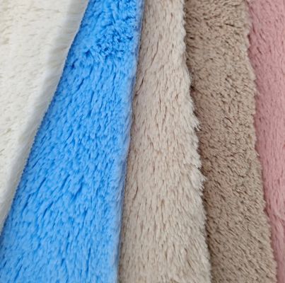 Tejido Plush PV de punto de peso medio 260GSM para la fabricación de revestimientos de juguetes y prendas de vestir