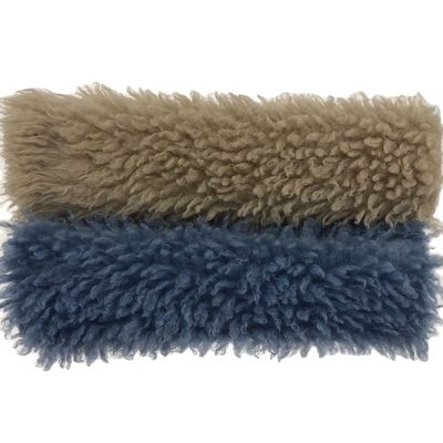 Material delantero 100% poliéster tela de piel falsa de pila larga para prendas acogedoras y con estilo