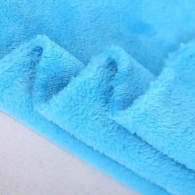 Tejido de lana de coral de color personalizado para mantas y pijamas