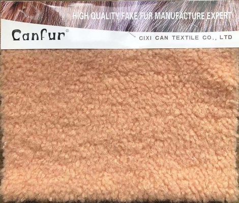 Repelente de manchas 100% poliéster Particulas personalizadas abrigo de lana de cordero para tejidos femeninos