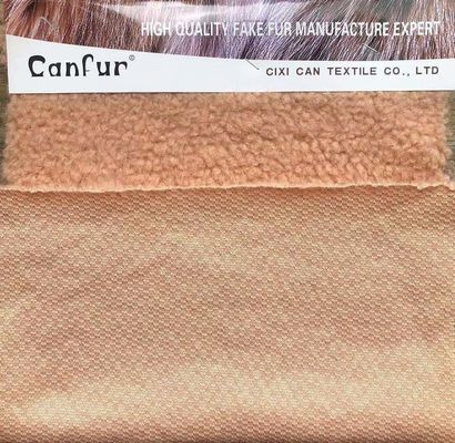 Repelente de manchas 100% poliéster Particulas personalizadas abrigo de lana de cordero para tejidos femeninos