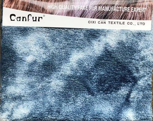 Tejido de piel de cordero de color mixto de 380 gramos suave y duradero para ropa