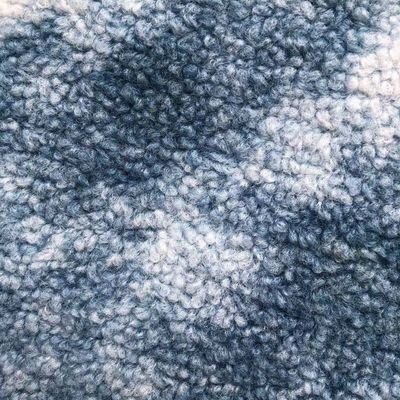 Tejido de piel de cordero de color mixto de 380 gramos suave y duradero para ropa