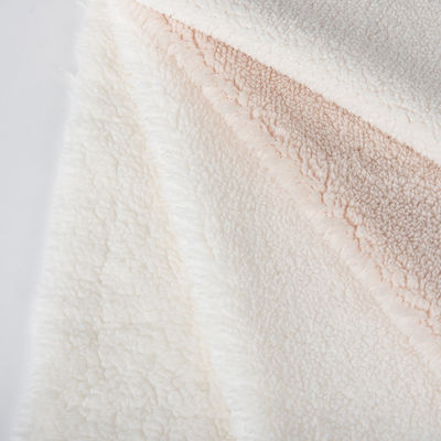 Modelo SOLID suave y transpirable 100% poliéster sherpa lana con capucha chaqueta de tela