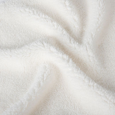 Modelo SOLID suave y transpirable 100% poliéster sherpa lana con capucha chaqueta de tela