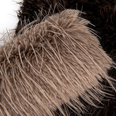 Densidad de contacto Densidad de cabello largo Pilar de piel falsa con material de espalda 100% poliéster