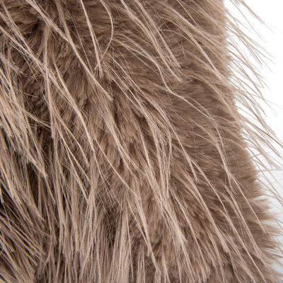 Densidad de contacto Densidad de cabello largo Pilar de piel falsa con material de espalda 100% poliéster