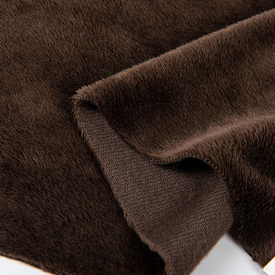 Tejido de piel corta de lana de sherpa 100% poliéster suave para abrigo de juguete personalizable