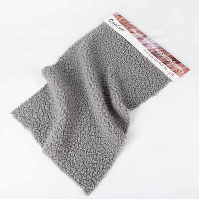 Tejido de lana de peluche caliente y suave personalizado para prendas de vestir 100% poliéster Ancho 58/60