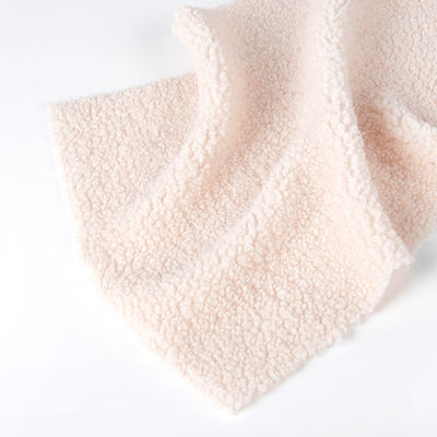 Tejido de tejido de peluche de tejido de poliéster con densidad personalizada de sherpa