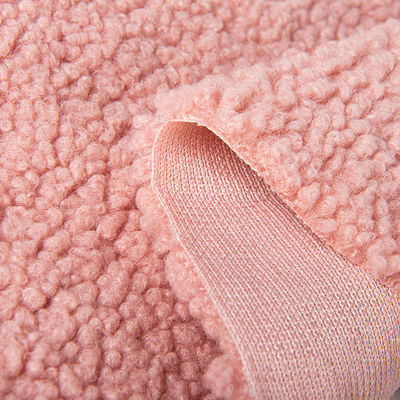 Tejido de tejido de peluche de tejido de poliéster con densidad personalizada de sherpa