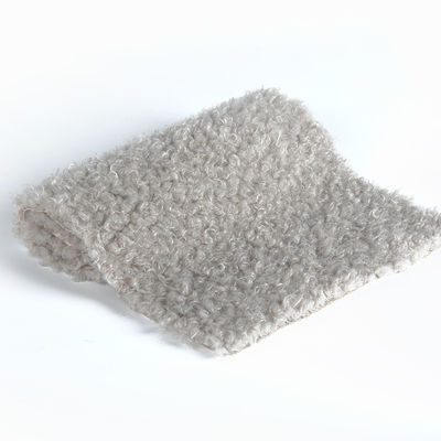 58/60" de ancho 100% poliéster de lana de peluche Tejido para prendas de vestir Flannelette Círculos rizados