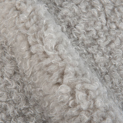 58/60" de ancho 100% poliéster de lana de peluche Tejido para prendas de vestir Flannelette Círculos rizados