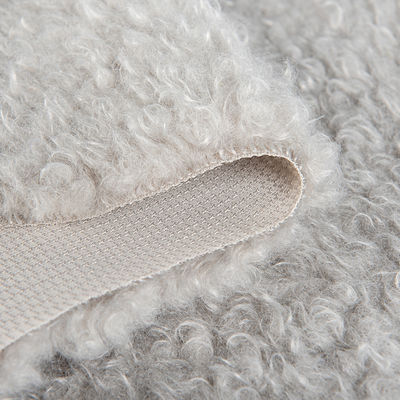 58/60" de ancho 100% poliéster de lana de peluche Tejido para prendas de vestir Flannelette Círculos rizados