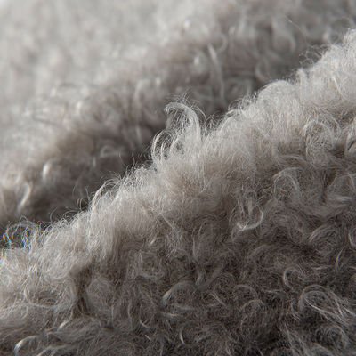 58/60" de ancho 100% poliéster de lana de peluche Tejido para prendas de vestir Flannelette Círculos rizados