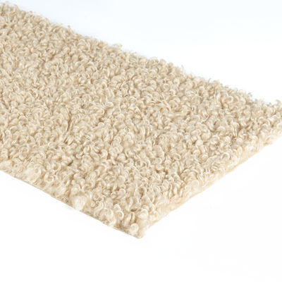 58/60" de ancho 100% poliéster de lana de peluche Tejido para prendas de vestir Flannelette Círculos rizados