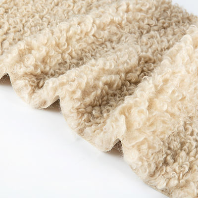 Flannelette Círculos de tejido rizado 100% poliéster de lana Teddy para prendas de moda