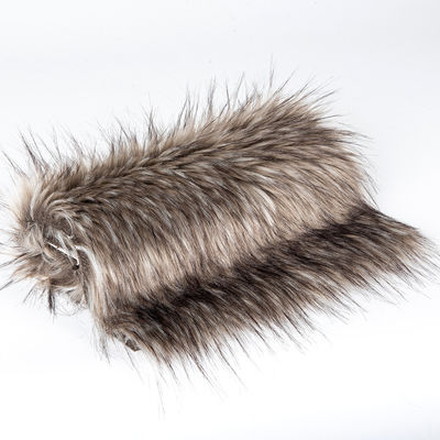 Tejido de piel de cucaracha falsa de punto para capucha 100% acrílico de piel falsa de peluche largo