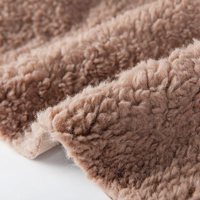 Cuantidad de hilos personalizables 100% poliéster sherpa fleece tejido de tejido de tejido de terciopelo