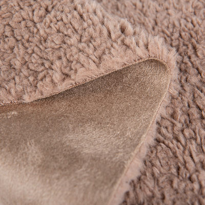 Cuantidad de hilos personalizables 100% poliéster sherpa fleece tejido de tejido de tejido de terciopelo