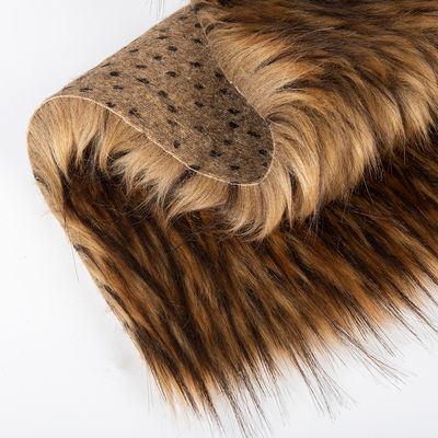 Tip Dye Murmasky Fluffy Long Pile Falso Tejido de Piel de Cucaracha para Ropa Densidad