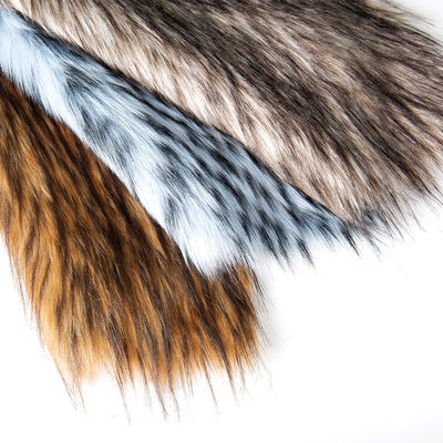 Tip Dye Murmasky Fluffy Long Pile Falso Tejido de Piel de Cucaracha para Ropa Densidad