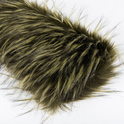 Tip Dye Murmasky Fluffy Long Pile Falso Tejido de Piel de Cucaracha para Ropa Densidad