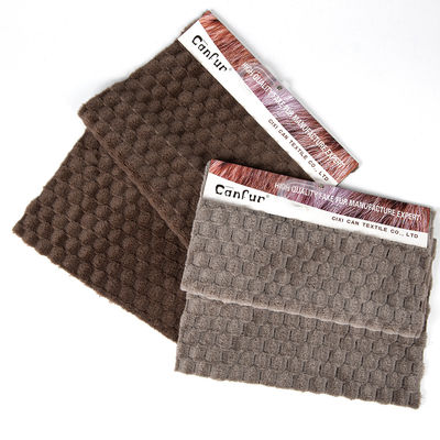 Pelo de conejo de jacquard de punto para ropa y juguetes de invierno 100%