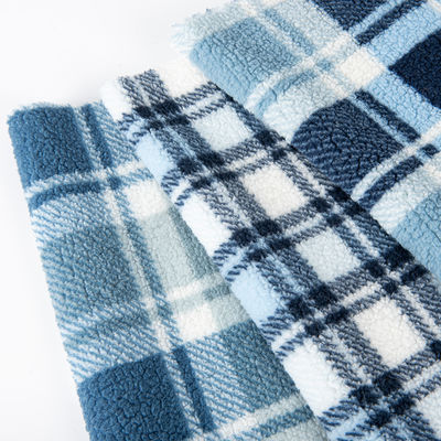 Super suave 100 Polyester de punto patrón personalizado 3D Jacquard Mirco Sherpa tejido de lana para prendas de vestir