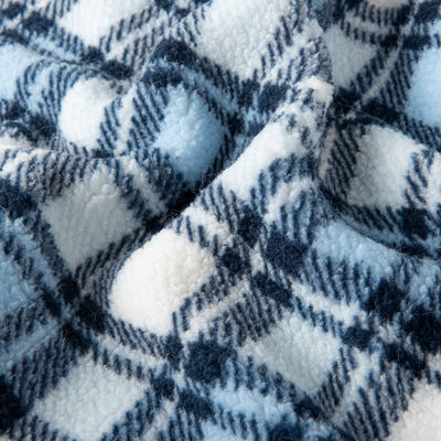 Super suave 100 Polyester de punto patrón personalizado 3D Jacquard Mirco Sherpa tejido de lana para prendas de vestir