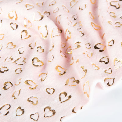 Vello de flanel de sequin brillante para textiles y ropa interior 100% poliéster cepillado